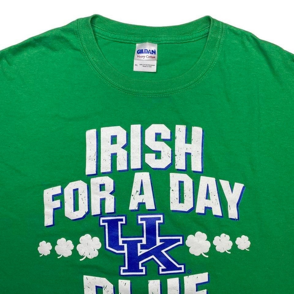 Vintage Kentucky Wildcats X St Patricks Day Irish Green Shirt